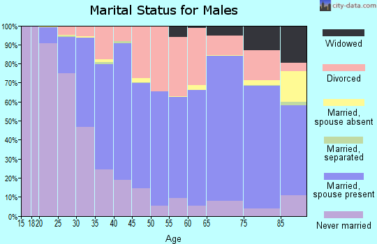 Penobscot County marital status for males