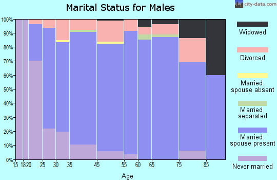 Lincoln County marital status for males