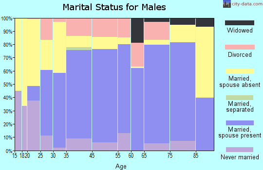 Clayton County marital status for males