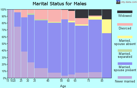 Dakota County marital status for males