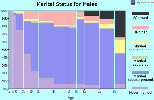 Herkimer County marital status for males