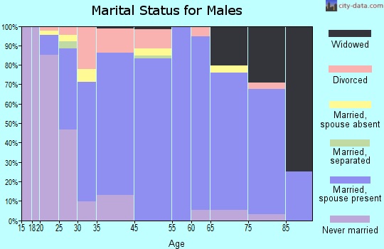 Dauphin County marital status for males