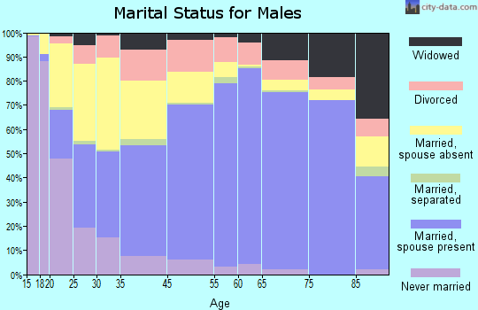 Big Horn County marital status for males