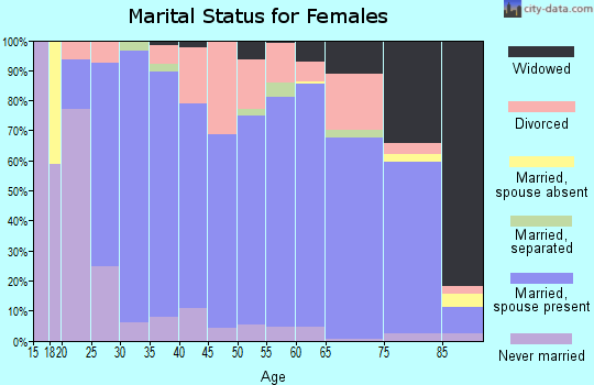 Burt County marital status for females
