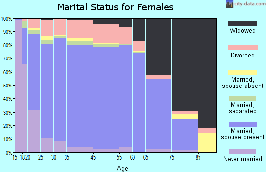 Effingham County marital status for females
