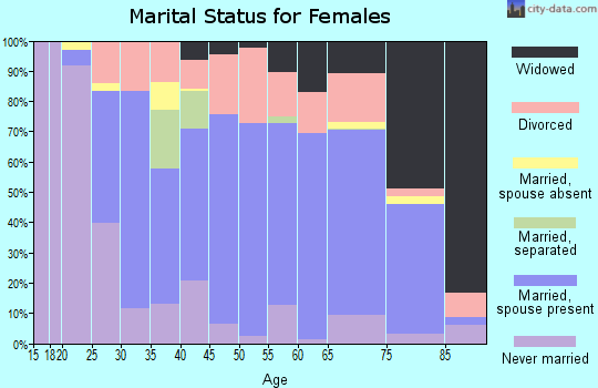 Cameron County marital status for females