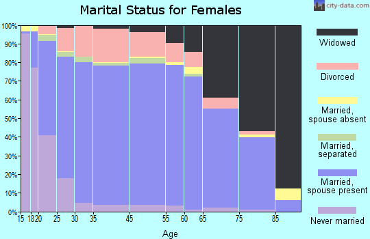 Bristol County marital status for females