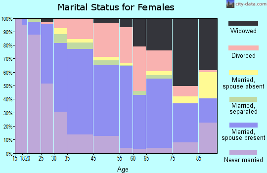 Hillsborough County marital status for females