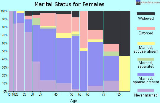 Ford County marital status for females