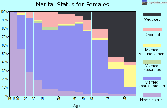 Lewis County marital status for females