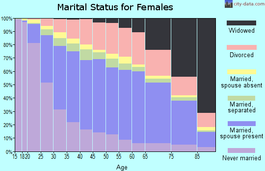 Bexar County marital status for females