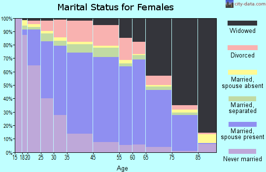 Henry County marital status for females