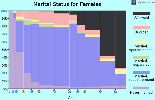 Henry County marital status for females