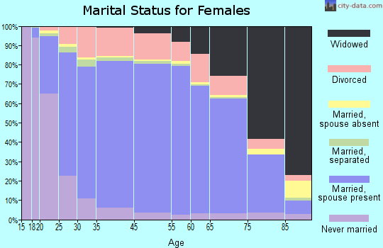 Lamar County marital status for females