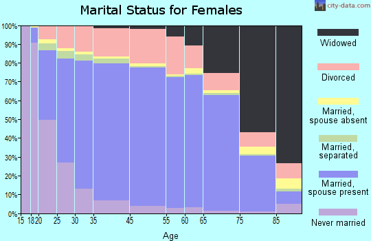 Shoshone County marital status for females
