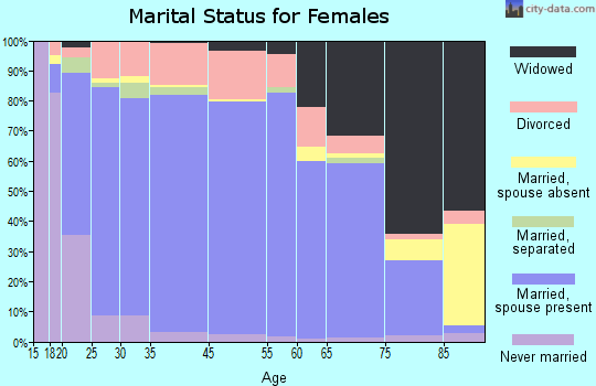 Boone County marital status for females