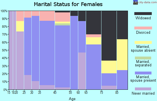Kent County marital status for females