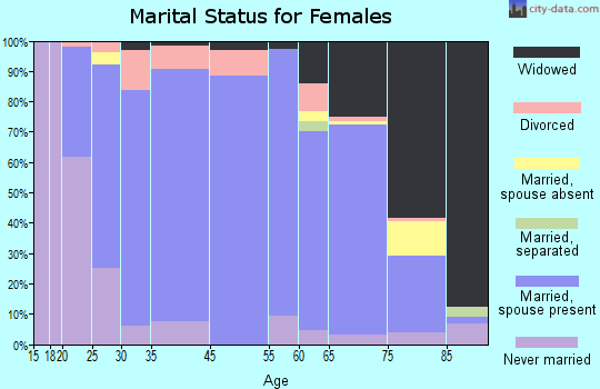 Halifax County marital status for females