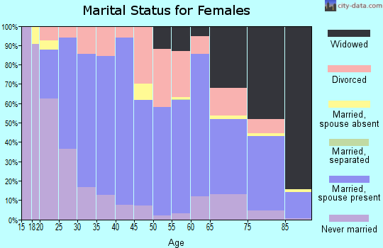 Clarke County marital status for females