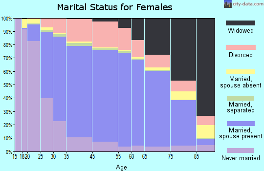 Henrico County marital status for females