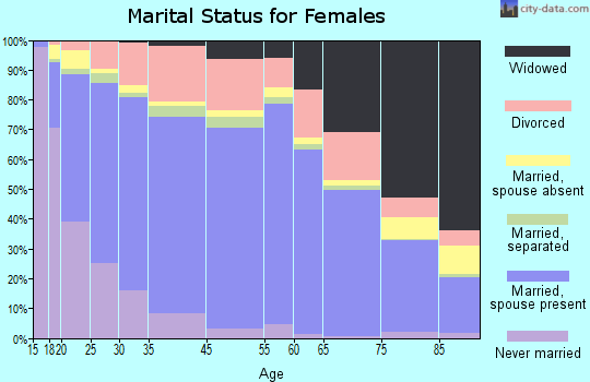 Henry County marital status for females