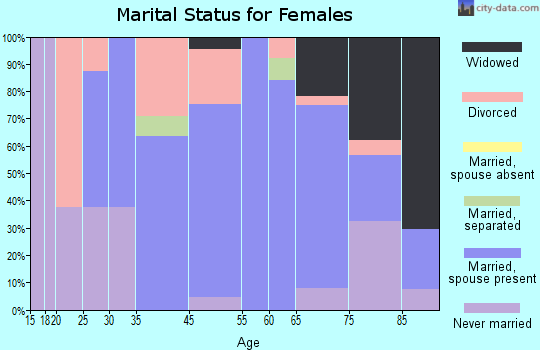 Miller County marital status for females