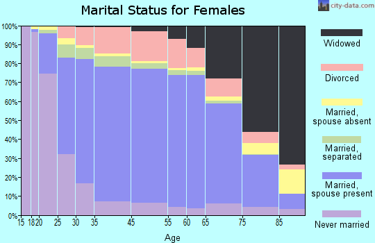 Schoharie County marital status for females