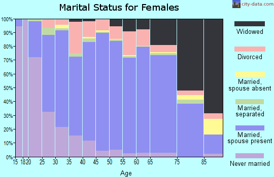 Clayton County marital status for females