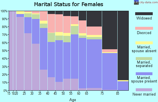 Georgetown County marital status for females