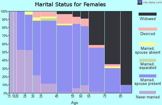 Webster County marital status for females