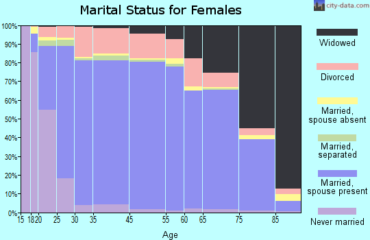 Summit County marital status for females