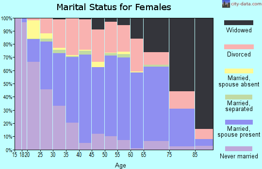 Mason County marital status for females