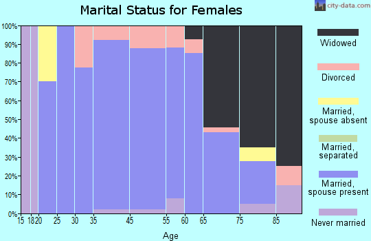 Leslie County marital status for females