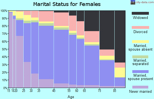 Archer County marital status for females