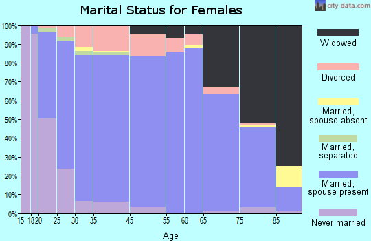 York County marital status for females