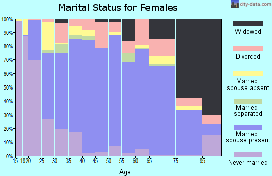 Ford County marital status for females