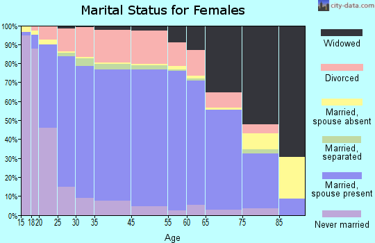 Sherburne County marital status for females