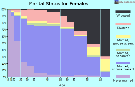 Beaverhead County marital status for females