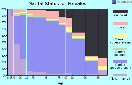 Steele County marital status for females