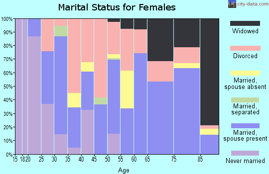 Magoffin County marital status for females