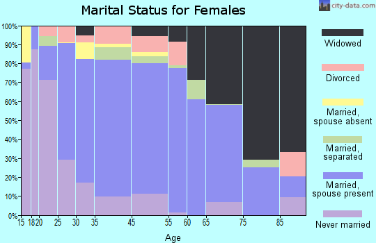 Winston County marital status for females