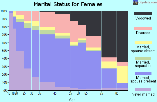 Menifee County marital status for females