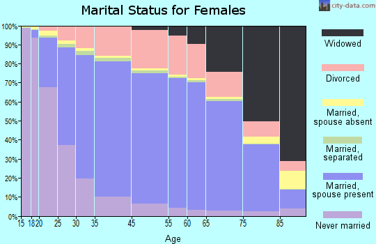 Boone County marital status for females