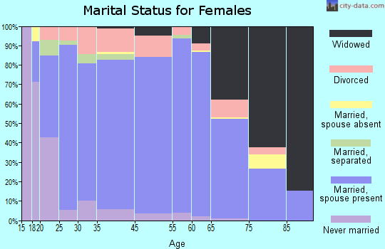 Webster County marital status for females