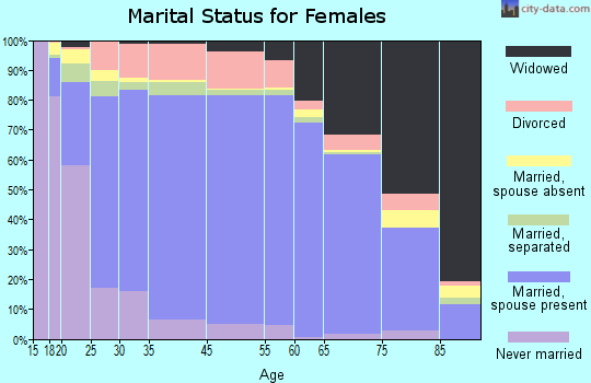 Lumpkin County marital status for females