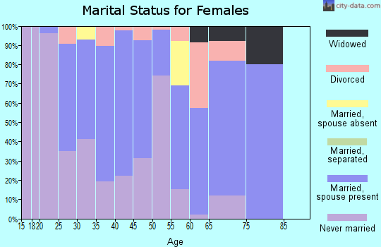 Denali Borough marital status for females