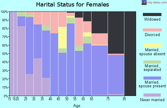 Castro County marital status for females