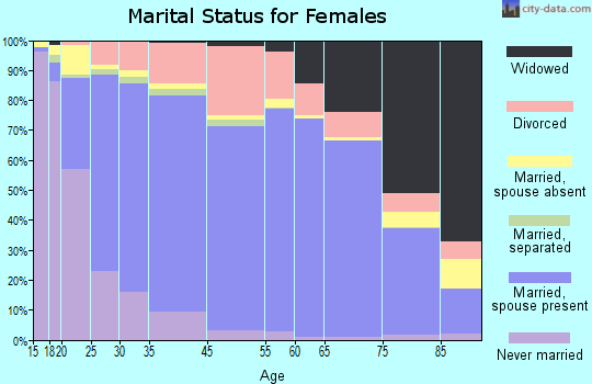 Todd County marital status for females