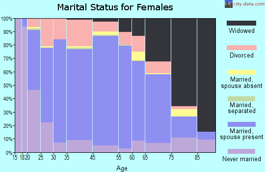 Lamb County marital status for females