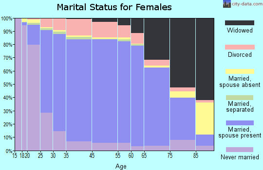 Webster County marital status for females